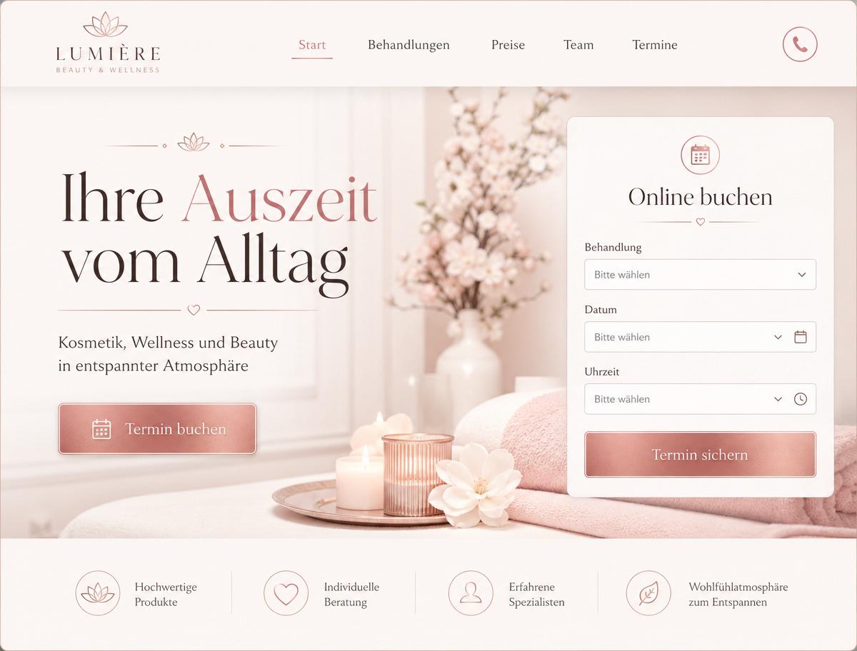 Vorlage Beauty Studio