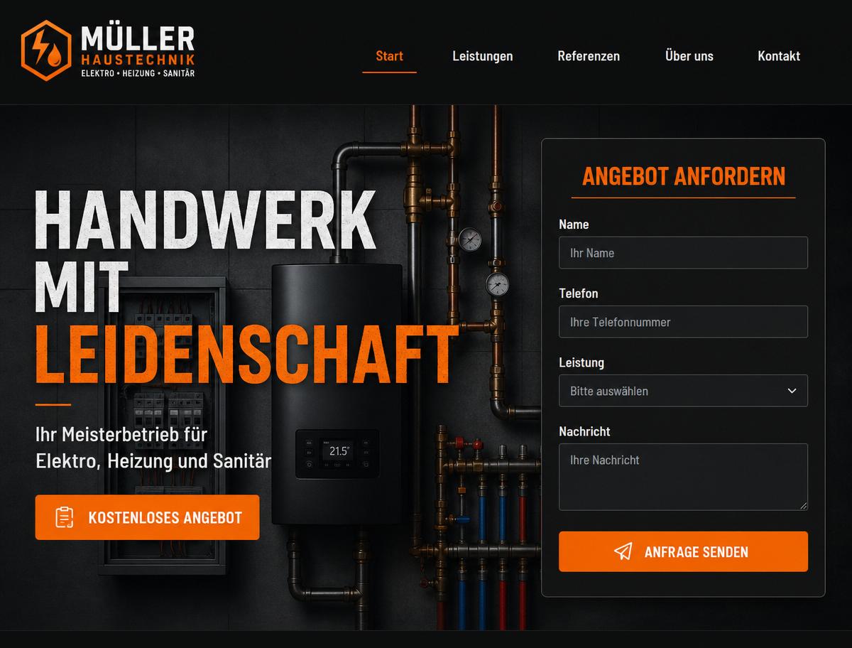 Vorlage Handwerk Pro