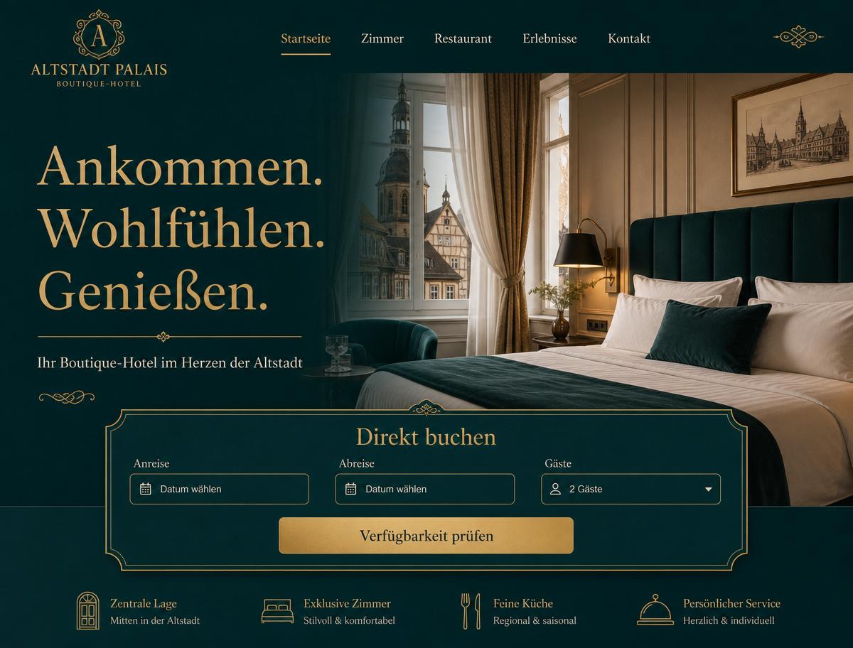 Vorlage Hotel Boutique – Gastronomie