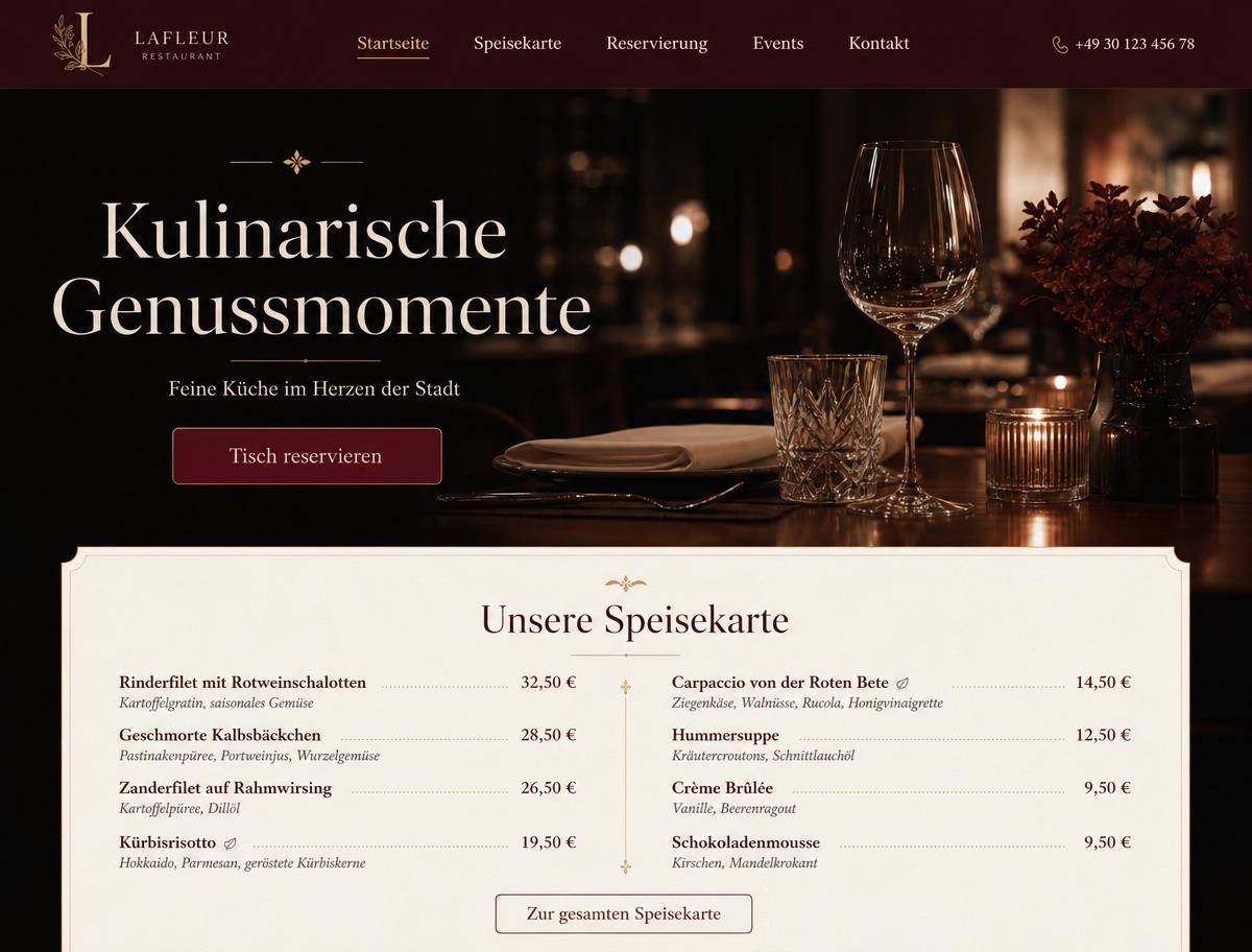 Vorlage Restaurant Signature